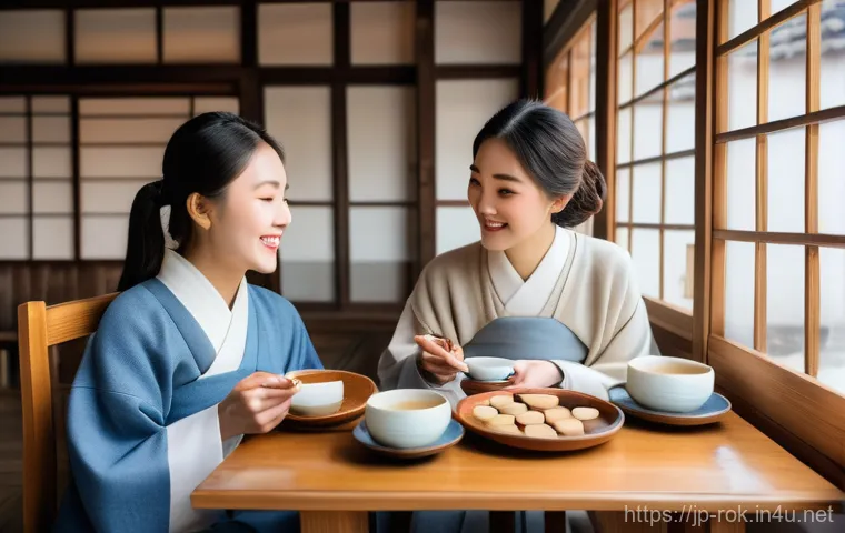 서울 경복궁 가이드 - **Prompt:** A young East Asian woman, in her early twenties, elegantly poses within the serene groun...