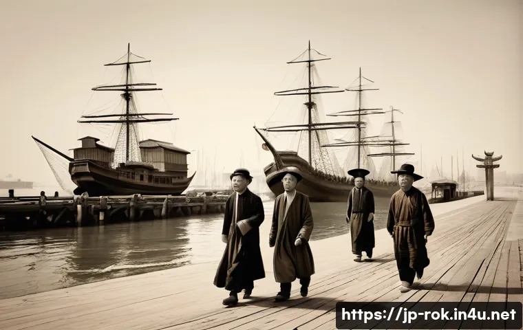 인천 차이나타운 역사 - **Prompt 1: The Genesis of Hope in Incheon Chinatown**
    A sepia-toned, historically evocative ima...